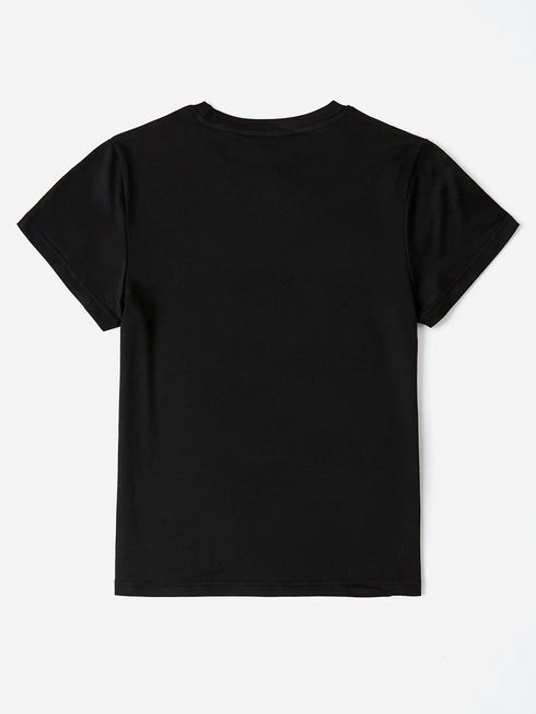 'Pray All Day' Short Sleeve Print T-Shirt - Celes Fashion